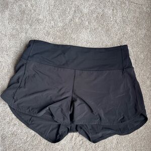 Lululemon Speed Up HR Short 4” Lined, Black, Size 10